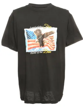 Eagle Printed T-shirt - L