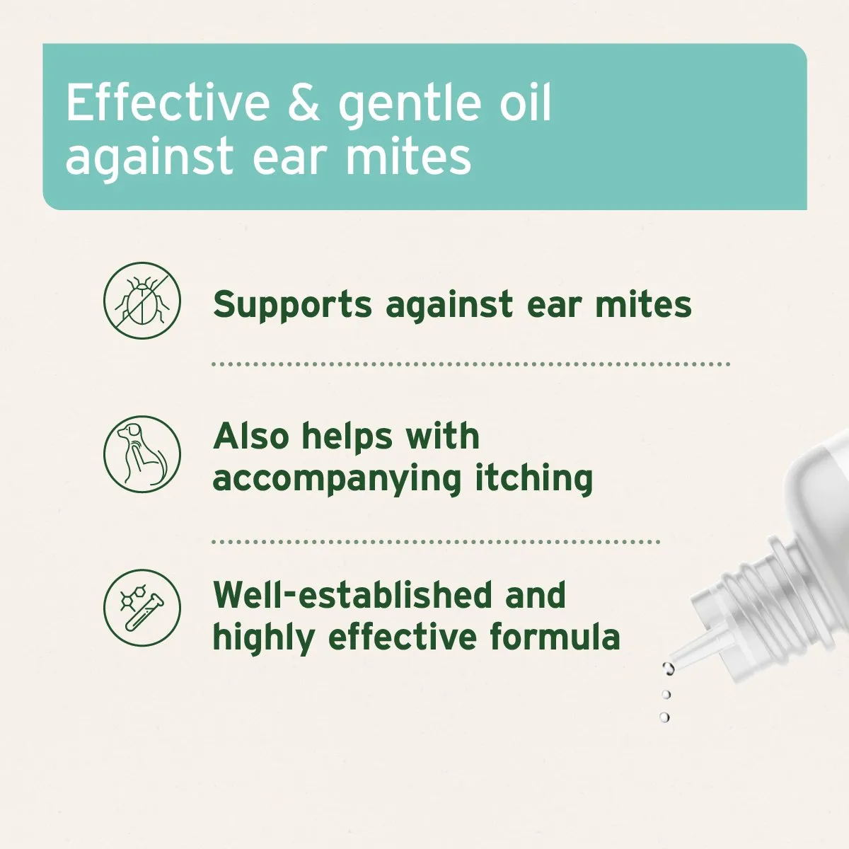 Ear Mite Treatment Oil Drops - available in two sizes