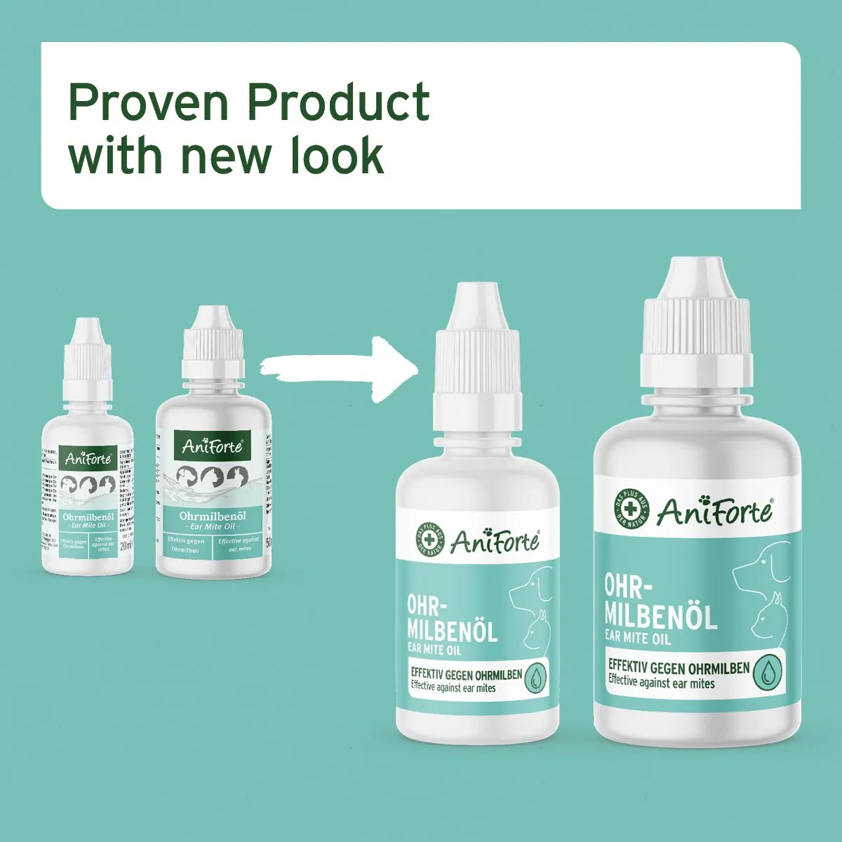 Ear Mite Treatment Oil Drops - available in two sizes