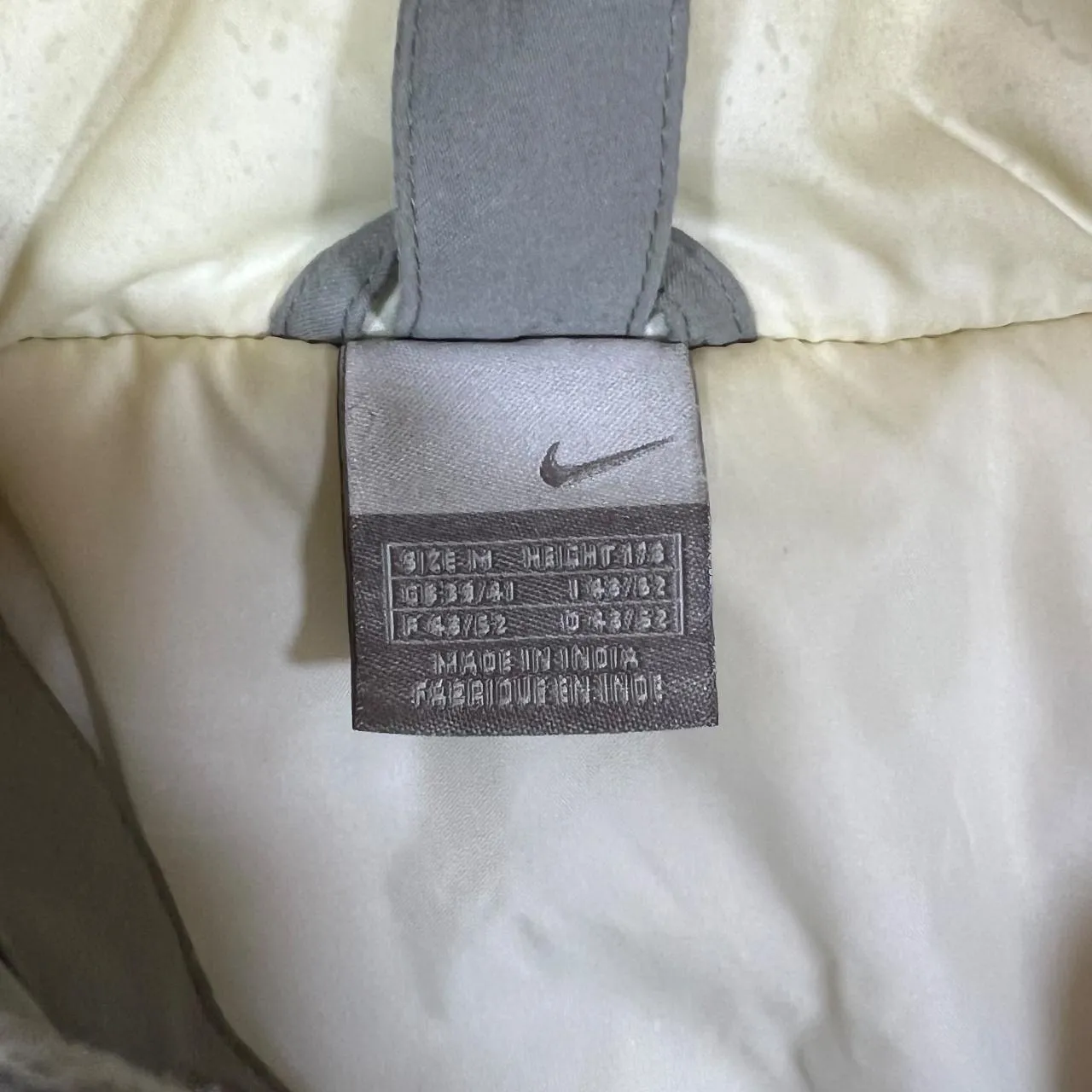 Early 00's NIKE Classic Grey Mini Logo Hooded Padded Puffer Jacket