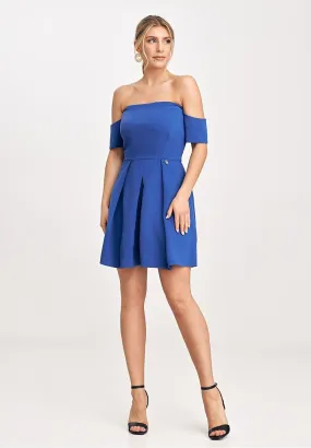 Elegant beautifully exposed back mini evening dress