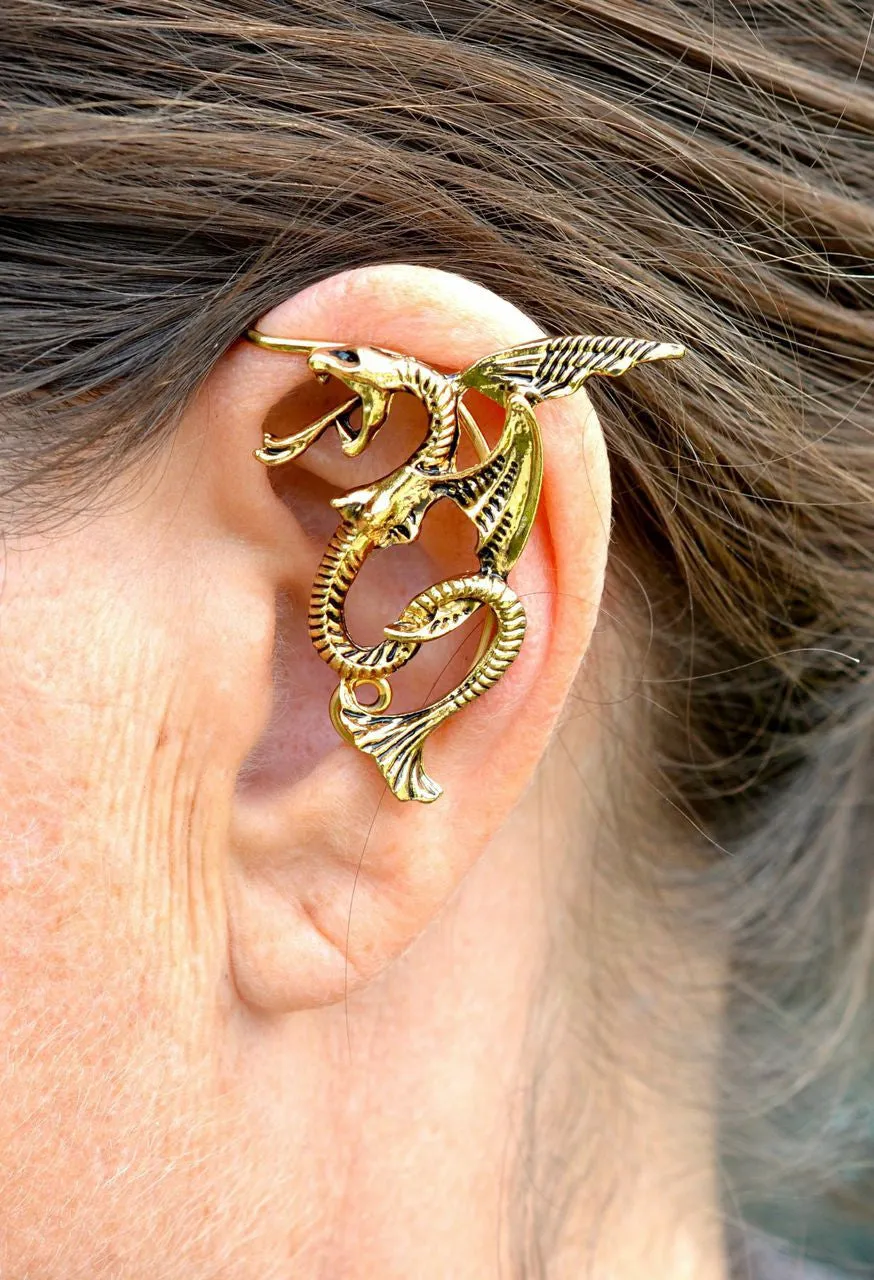 Elf Cuff Small Dragon - Gold