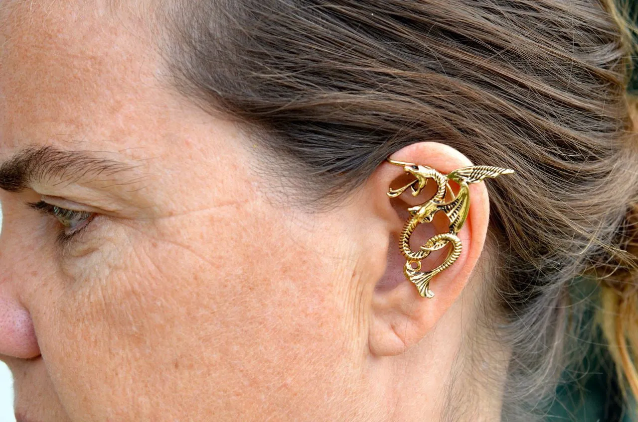 Elf Cuff Small Dragon - Gold