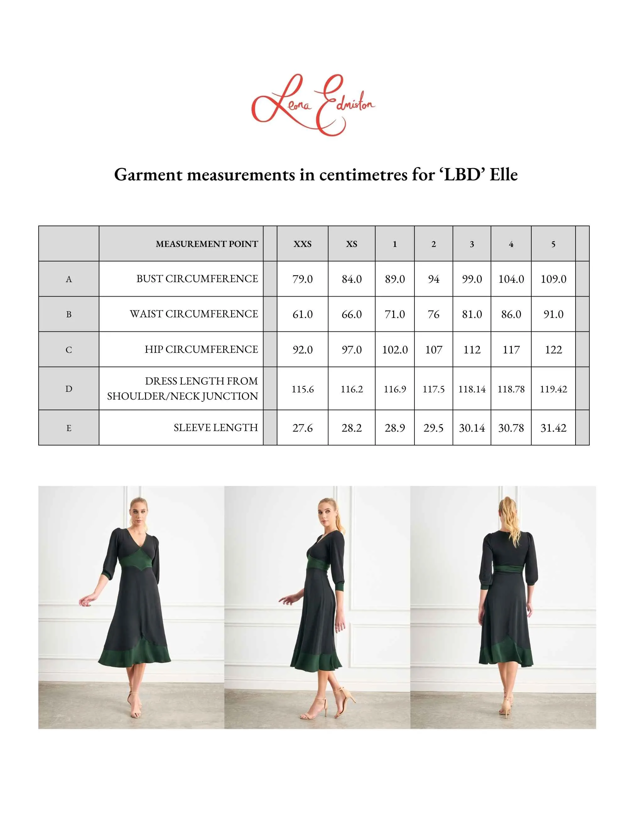Elle Moss 'Little Black Dress' Fit and Flare Midi FINAL SALE
