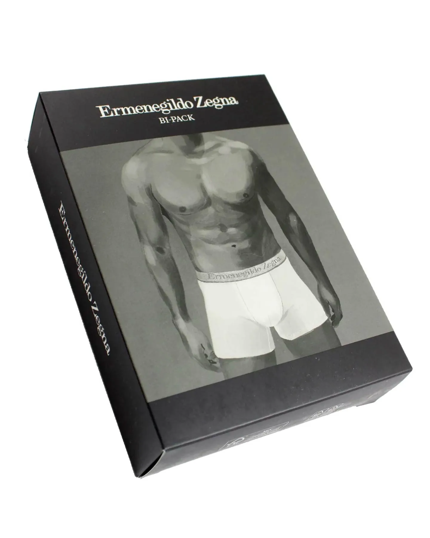 Ermenegildo Zegna Boxer Briefs Black - Men Underwear 2 Pack Stretch Cotton XXL SALE