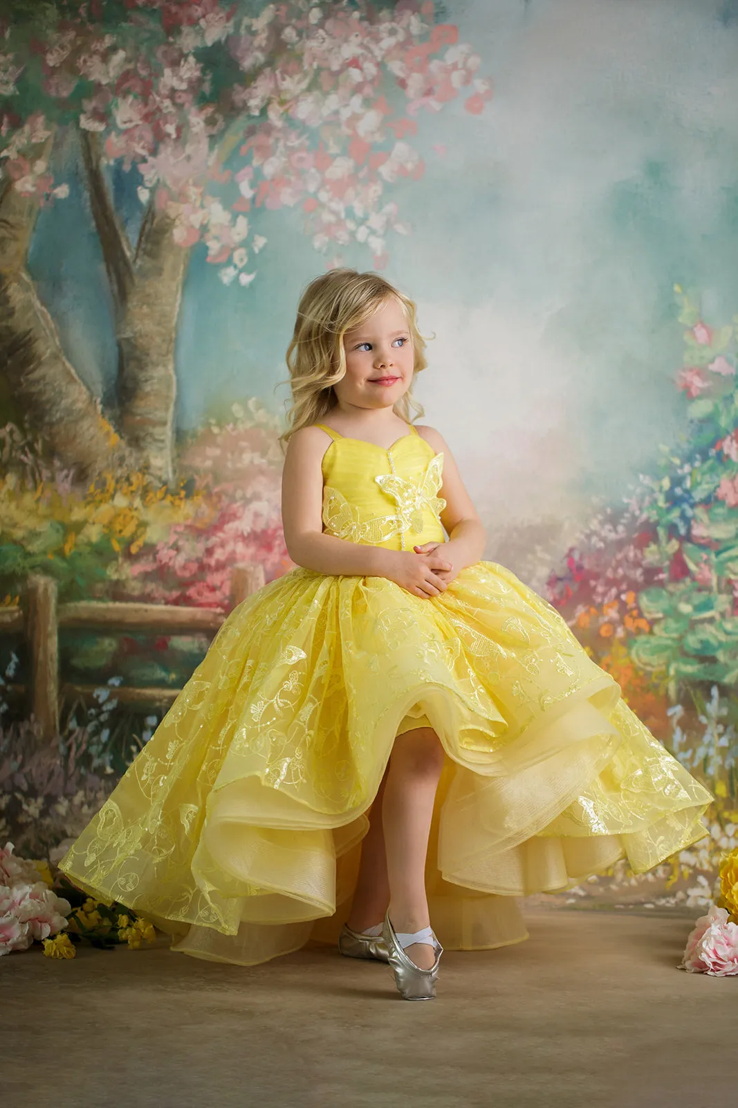 EUC"Wendy" - High Low Length Dress ( 3 Year - Petite 4 Year)