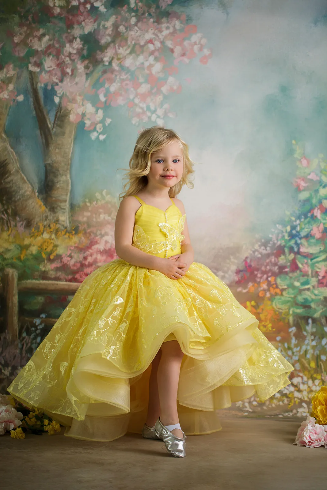 EUC"Wendy" - High Low Length Dress ( 3 Year - Petite 4 Year)
