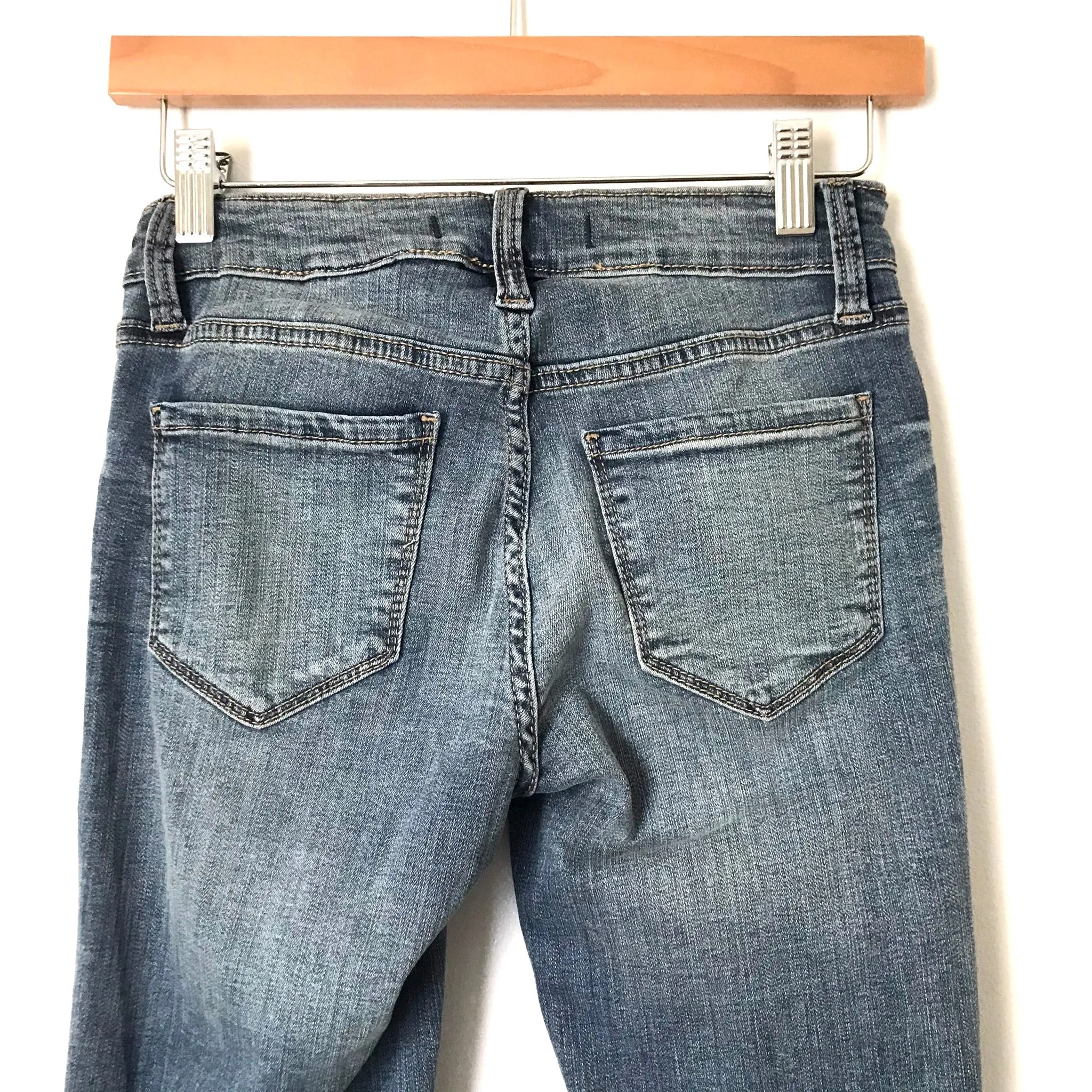 Eunina Jude Mid Rise Distressed Skinny Ankle Jeans- Size 1 (Inseam 27”)