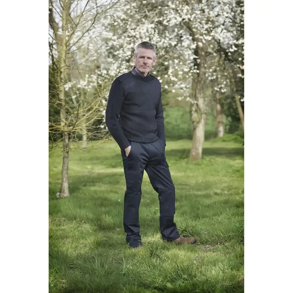 Fort Crew Neck Combat Jumper Navy Blue