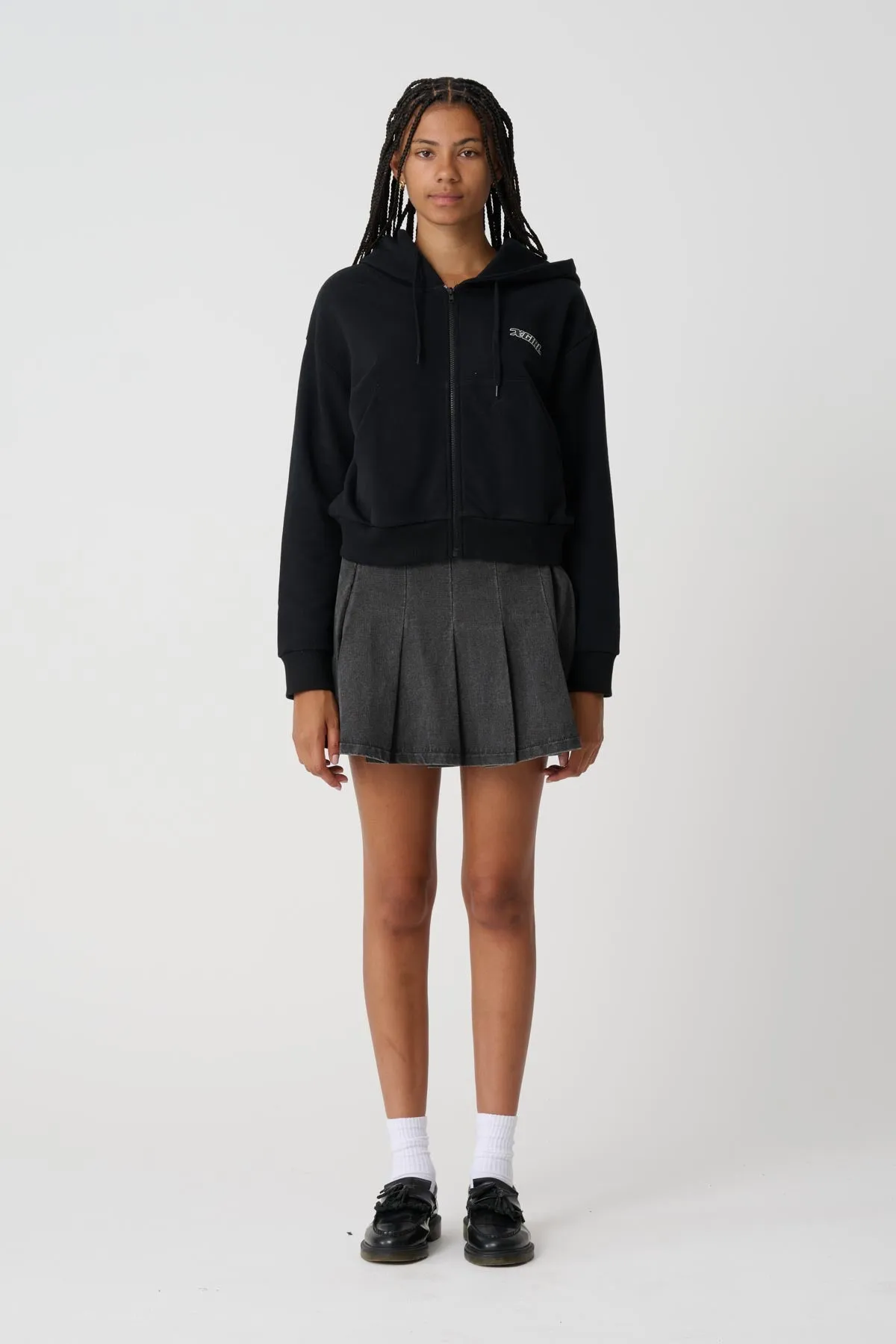 FUTURE X-GIRL CROPPED HOOD - Black