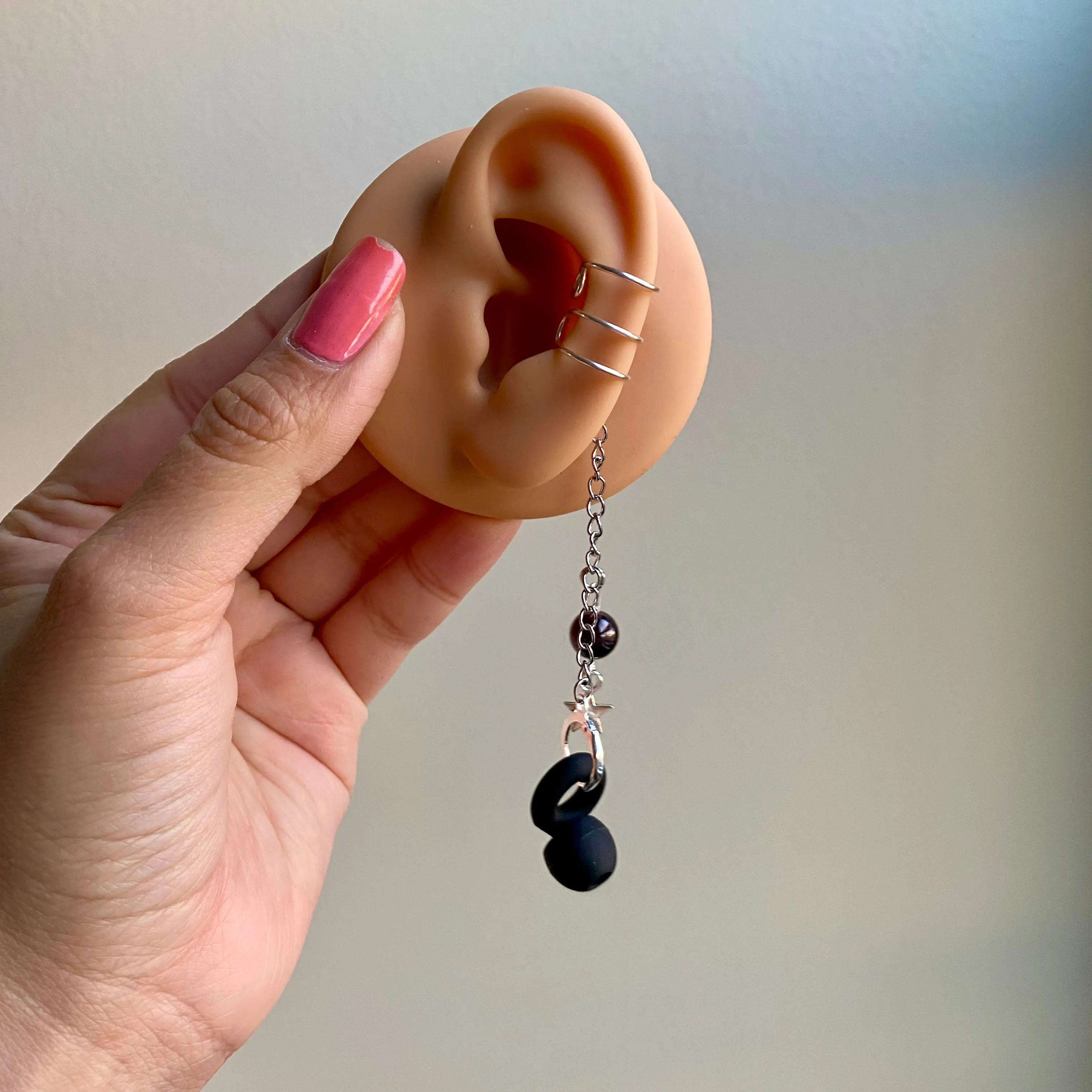 Garnet Star LOOP Earplug Ear Cuffs *LOOPS NOT INCLUDED*