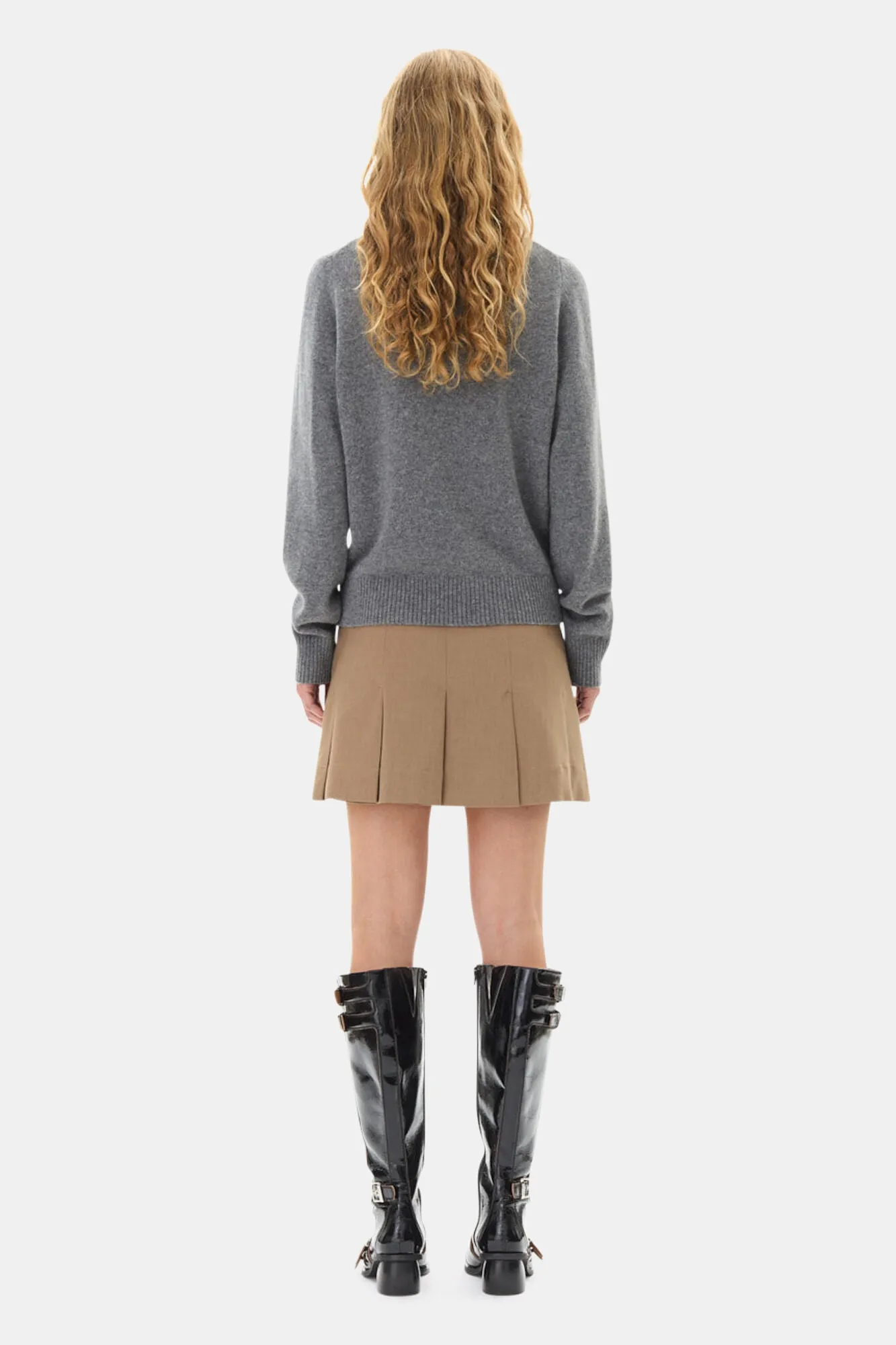 Grey Graphic Bunny Jumper
