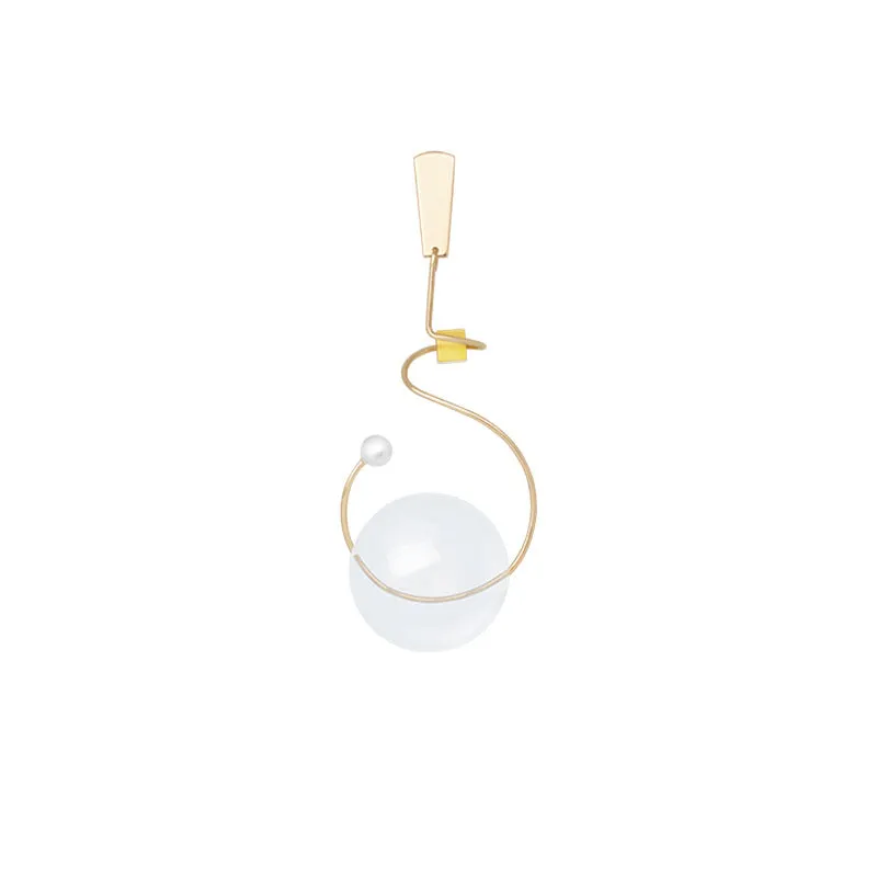 H3LL NO womens bubble art Crystal Earrings