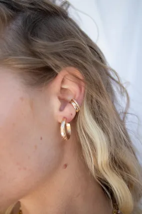 Hammered Ear Cuff ~ Gold Filled