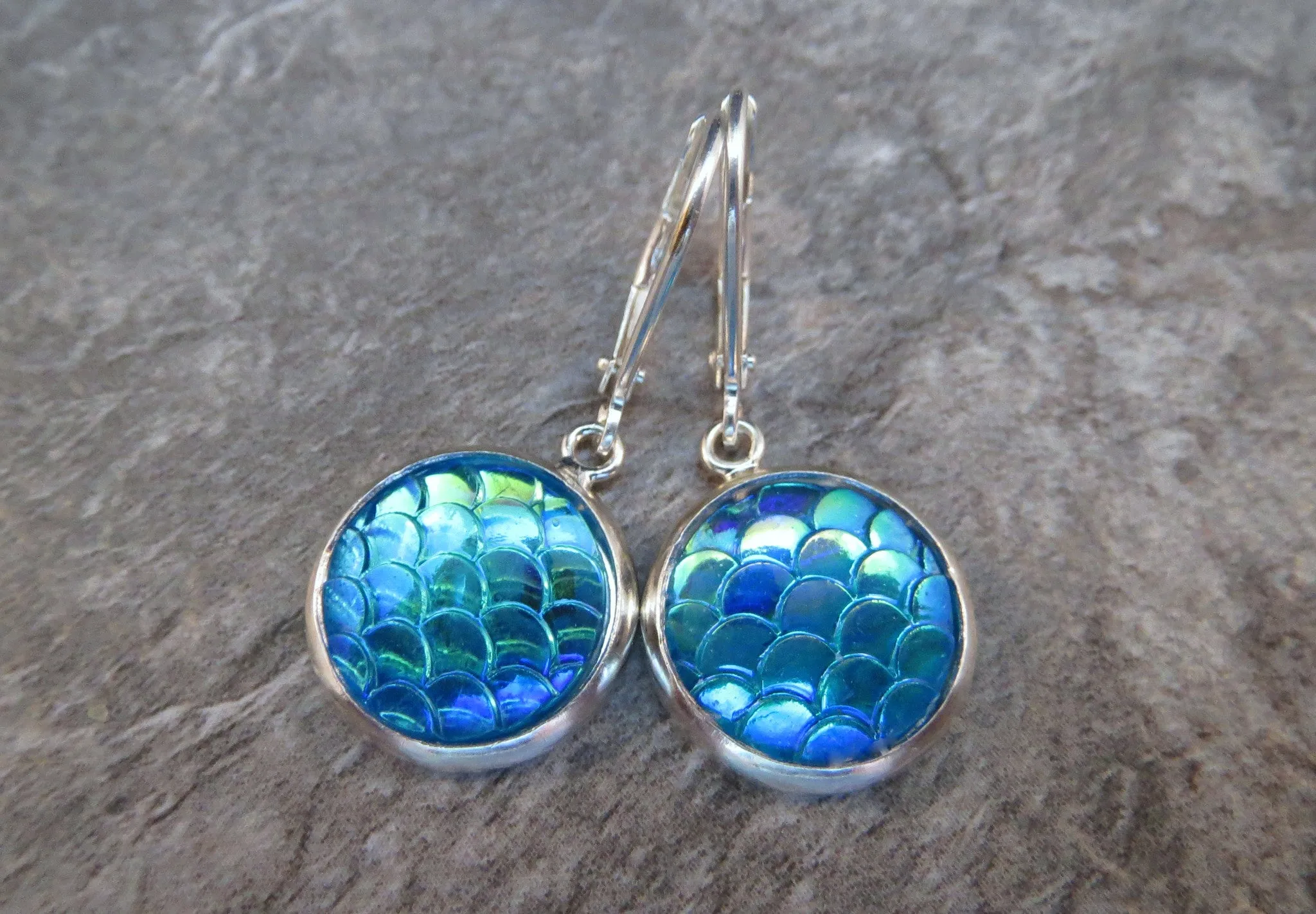 Handmade Mermaid Scale - Dragon Egg Earrings