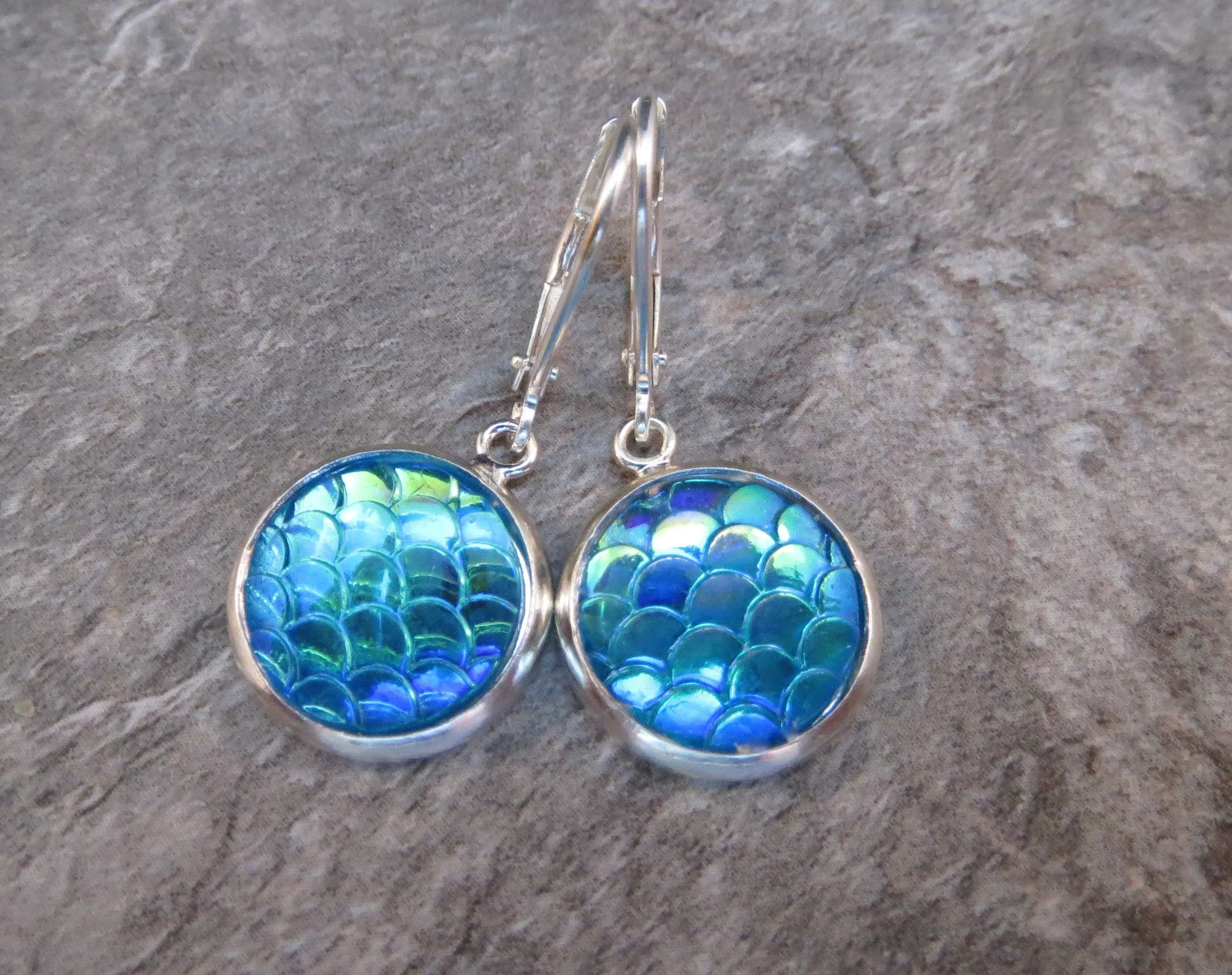 Handmade Mermaid Scale - Dragon Egg Earrings