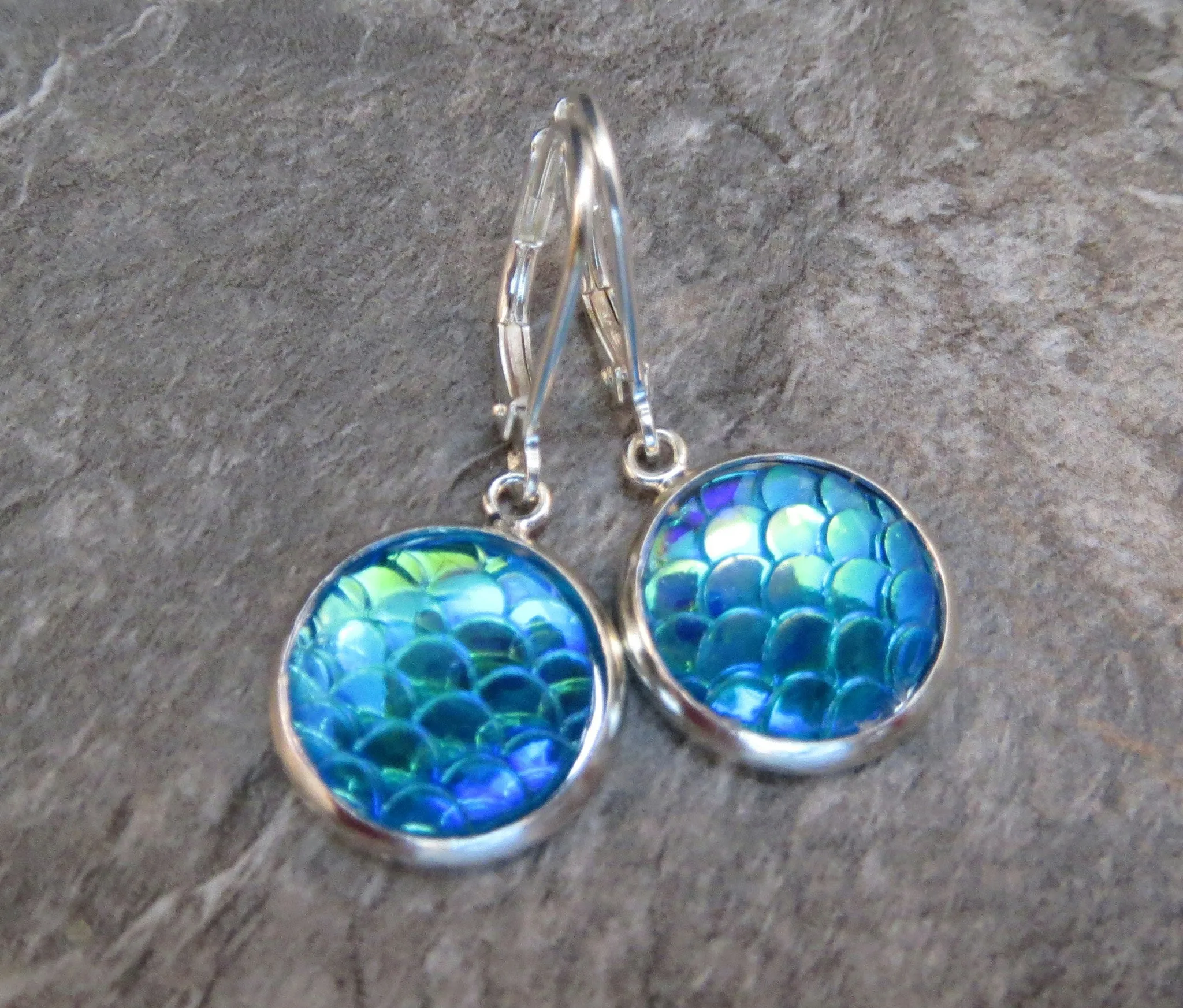 Handmade Mermaid Scale - Dragon Egg Earrings