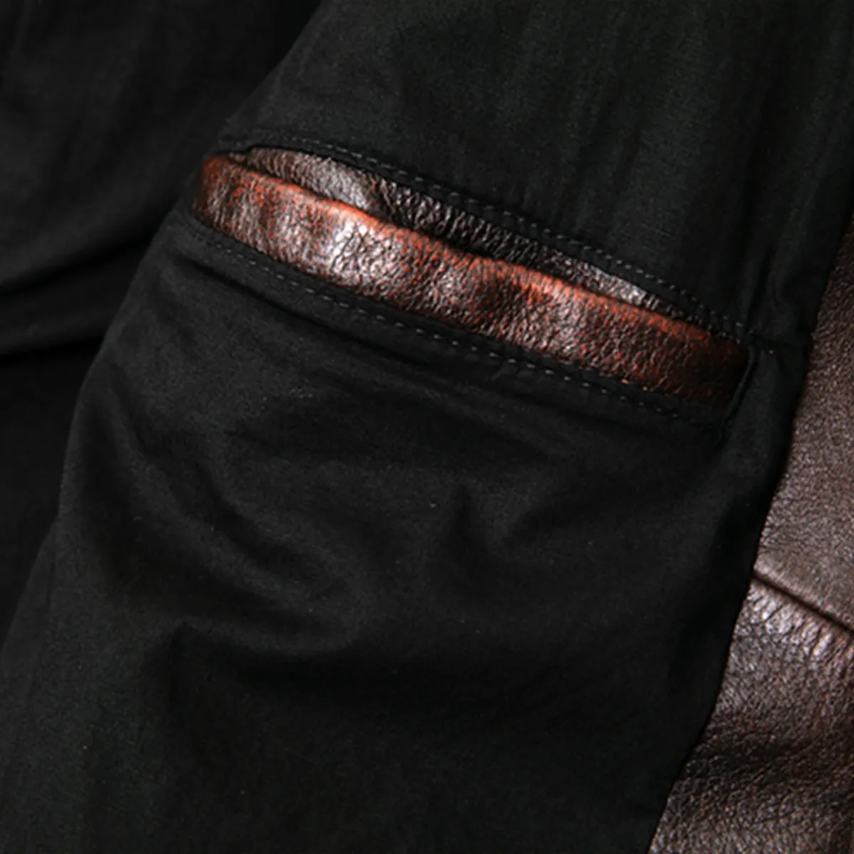 Heavy Brown Motorcycle Genuine Leather Jacket