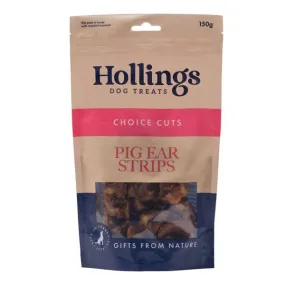 Hollings Pig Ear Strips 500g - Case of 6