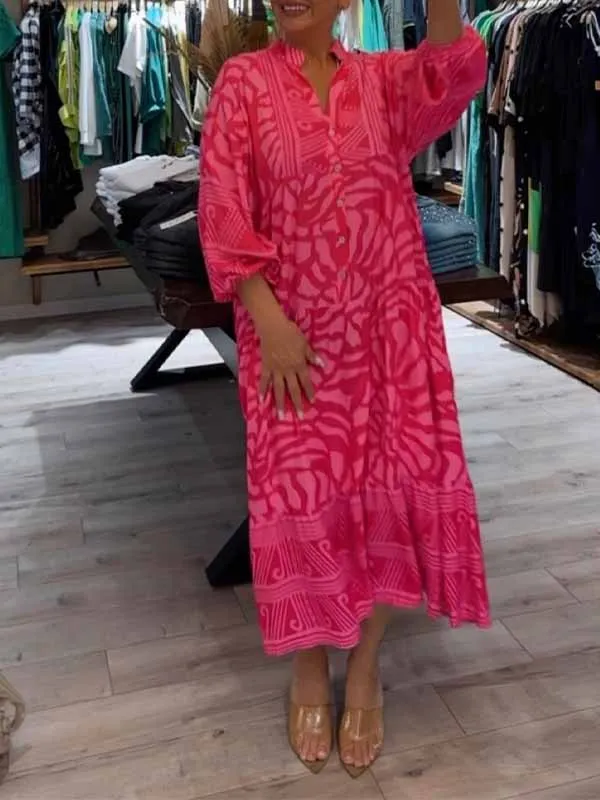 Jacinda™ Printed V-neck Dress