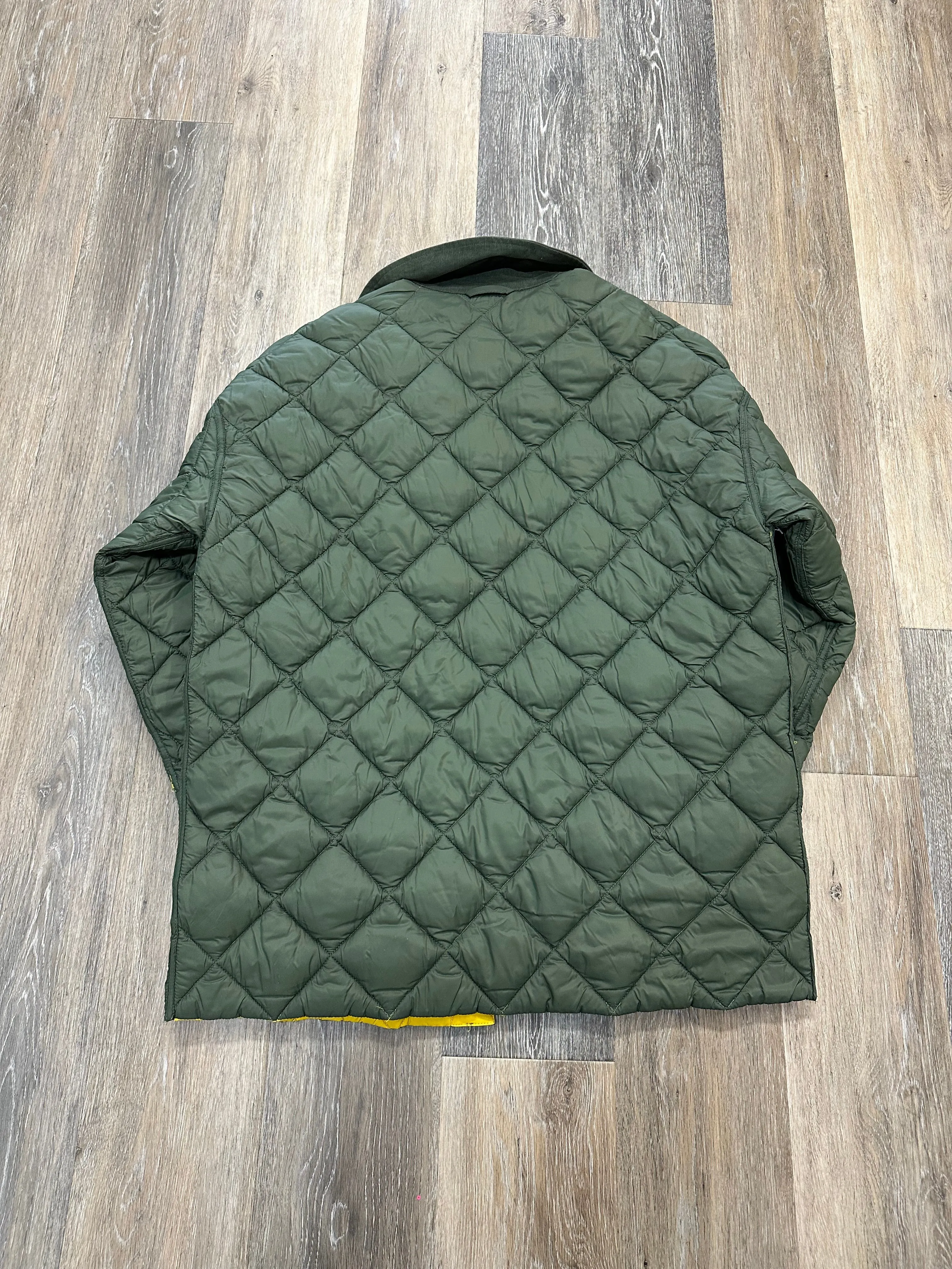 Jacket Puffer & Quilted By Calvin Klein In Yellow, Size: Xs