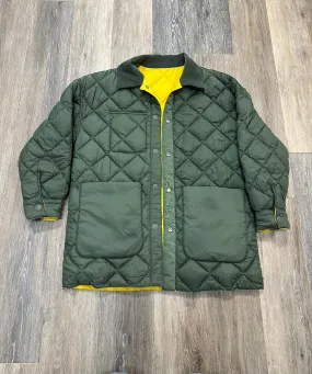 Jacket Puffer & Quilted By Calvin Klein In Yellow, Size: Xs