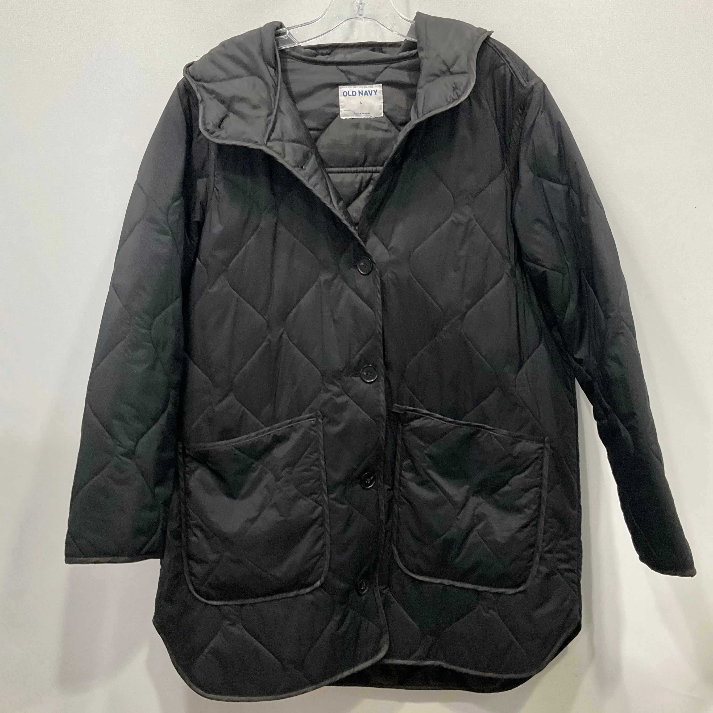 Jacket Puffer & Quilted By Old Navy In Black, Size: L
