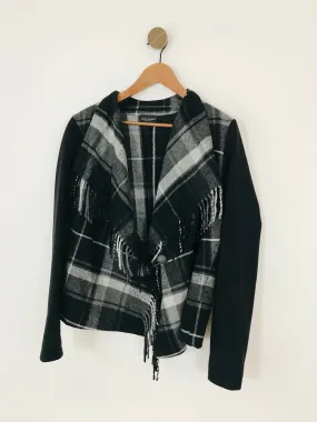 James Lakeland Women's Check Overcoat | XL | Grey
