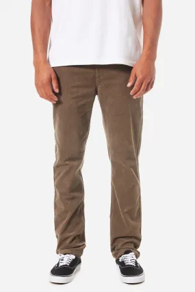 KATIN PIPELINE CORDUROY PANT - GRAVEL