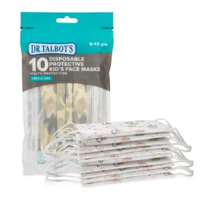 Kid's Face Mask (6 - 12 years) - Camouflage, Skateboards, & Paint Splatter - 10 pack