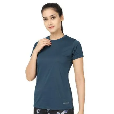 Kronos DRI-FIT Crew Neck Tee | Women's | Cobalt Blue | KIBI Sports