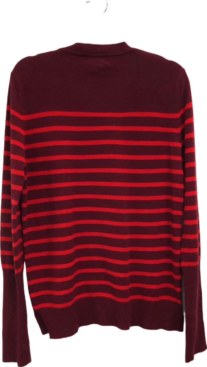 La Ligne Red Striped Cashmere Jumper UK M
