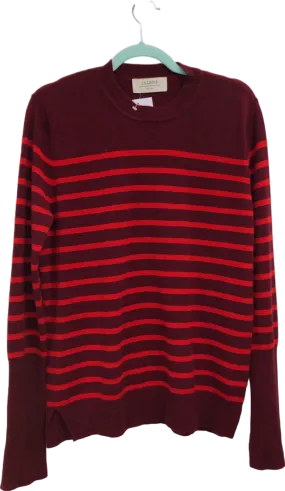 La Ligne Red Striped Cashmere Jumper UK M