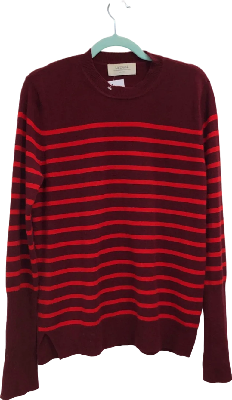 La Ligne Red Striped Cashmere Jumper UK M