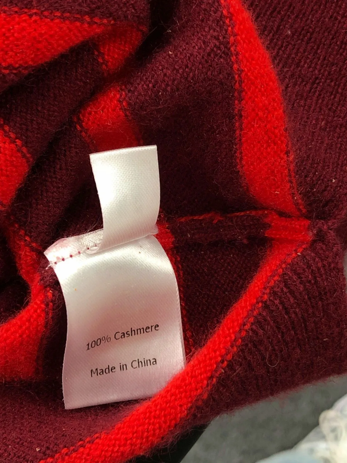 La Ligne Red Striped Cashmere Jumper UK M