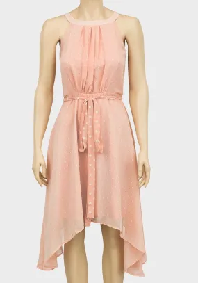 Ladies Polka Dot Hanky Hem Dress