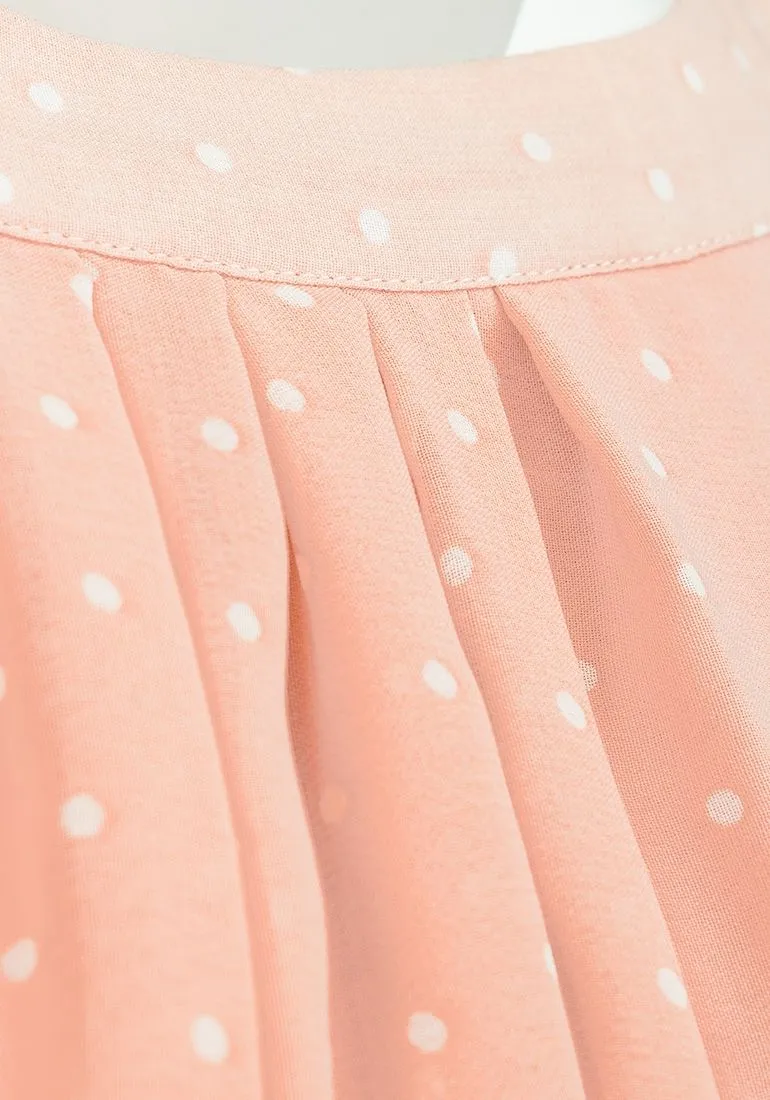 Ladies Polka Dot Hanky Hem Dress