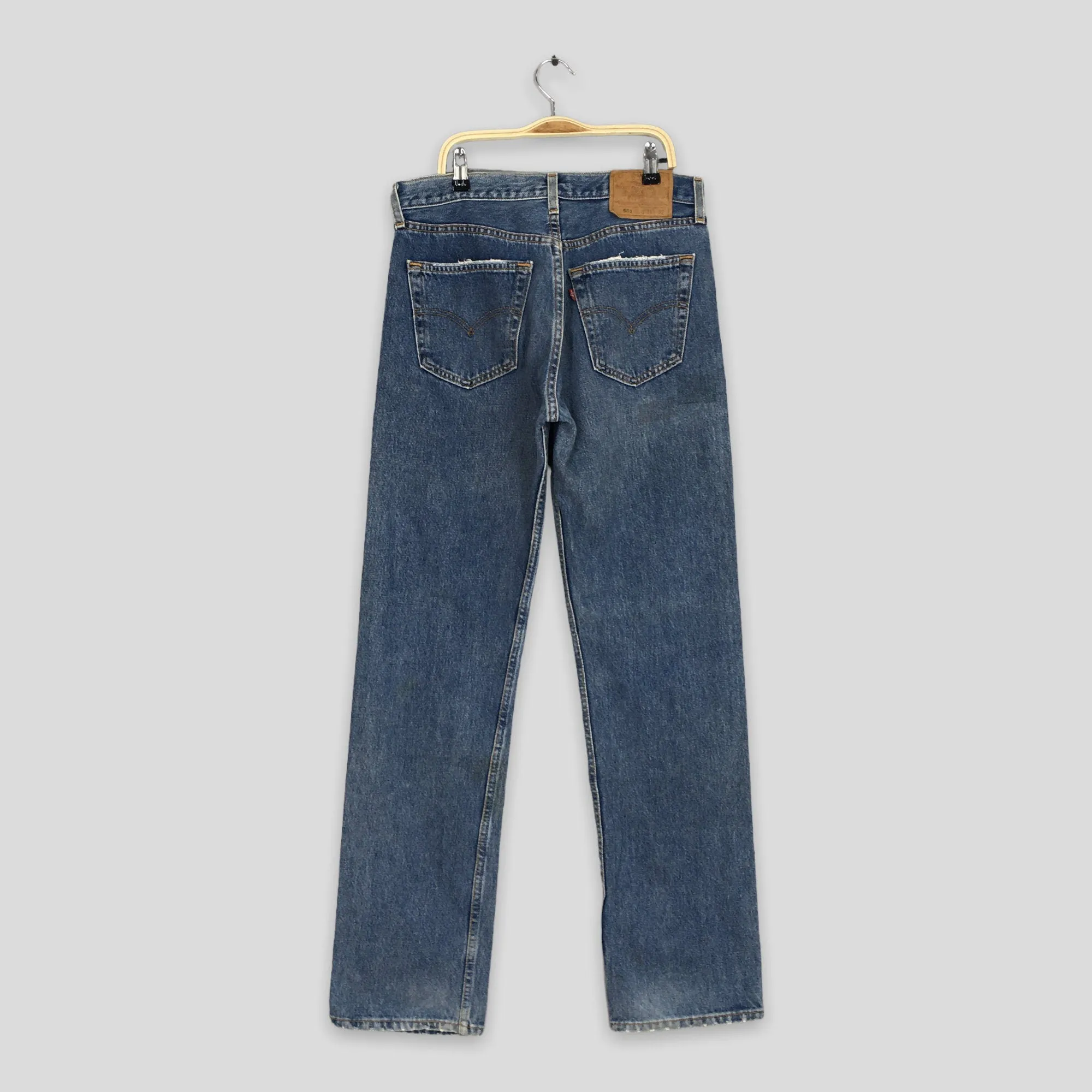 Levi's 501 Faded Blue Jeans Stonewash Size 30x32