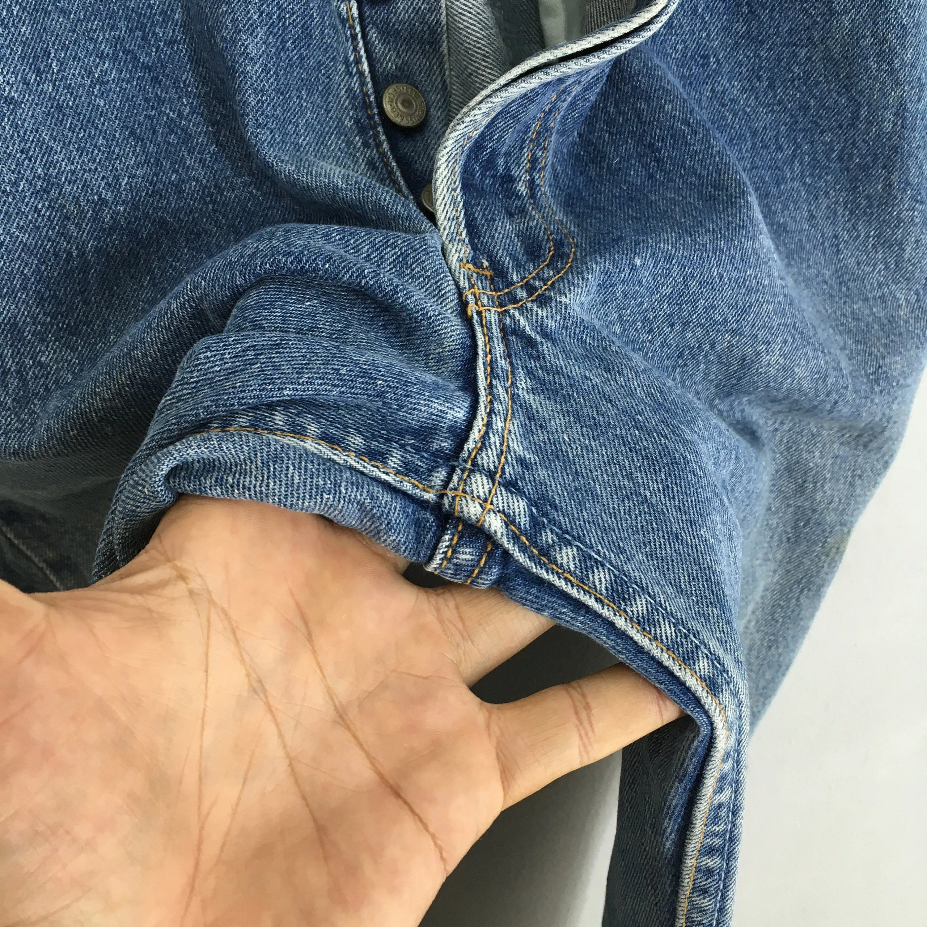Levi's 501 Faded Blue Jeans Stonewash Size 30x32