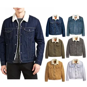 Levi's Men's Jacket Denim Sherpa Lined Insulated Trucker Denim Jacket 16365