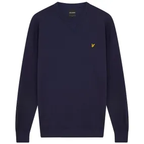 Lyle & Scott Branded Navy Blue Pull-over Jumper