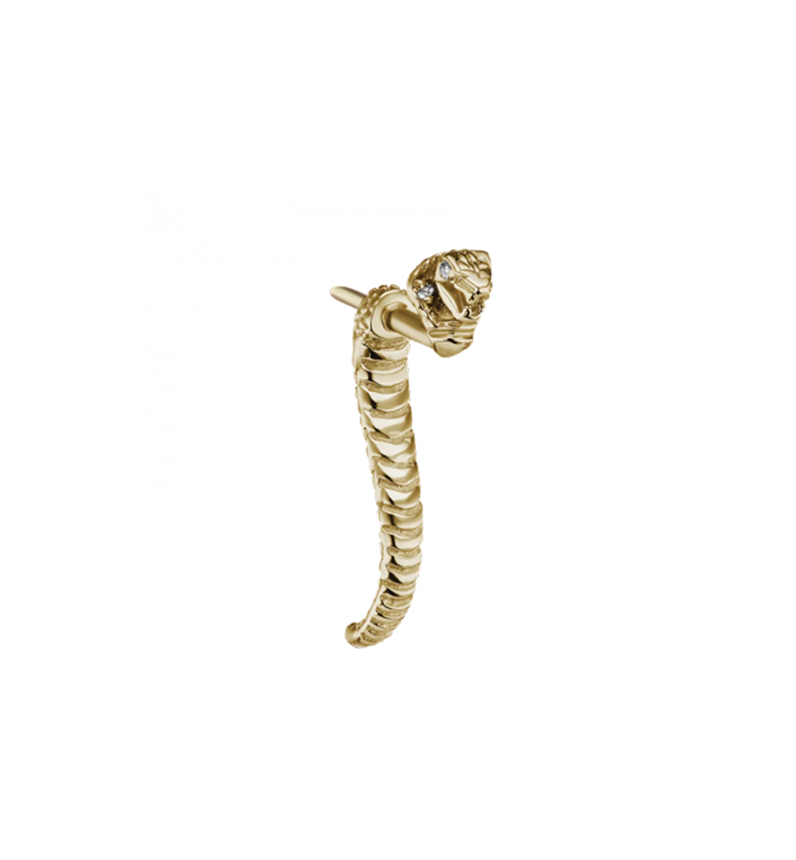 Maria Tash Diamond Cobra Talon Ear Stud 18K 14K