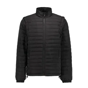 Marwin Sports Puffer Men's Jacket Removable Arms - Black