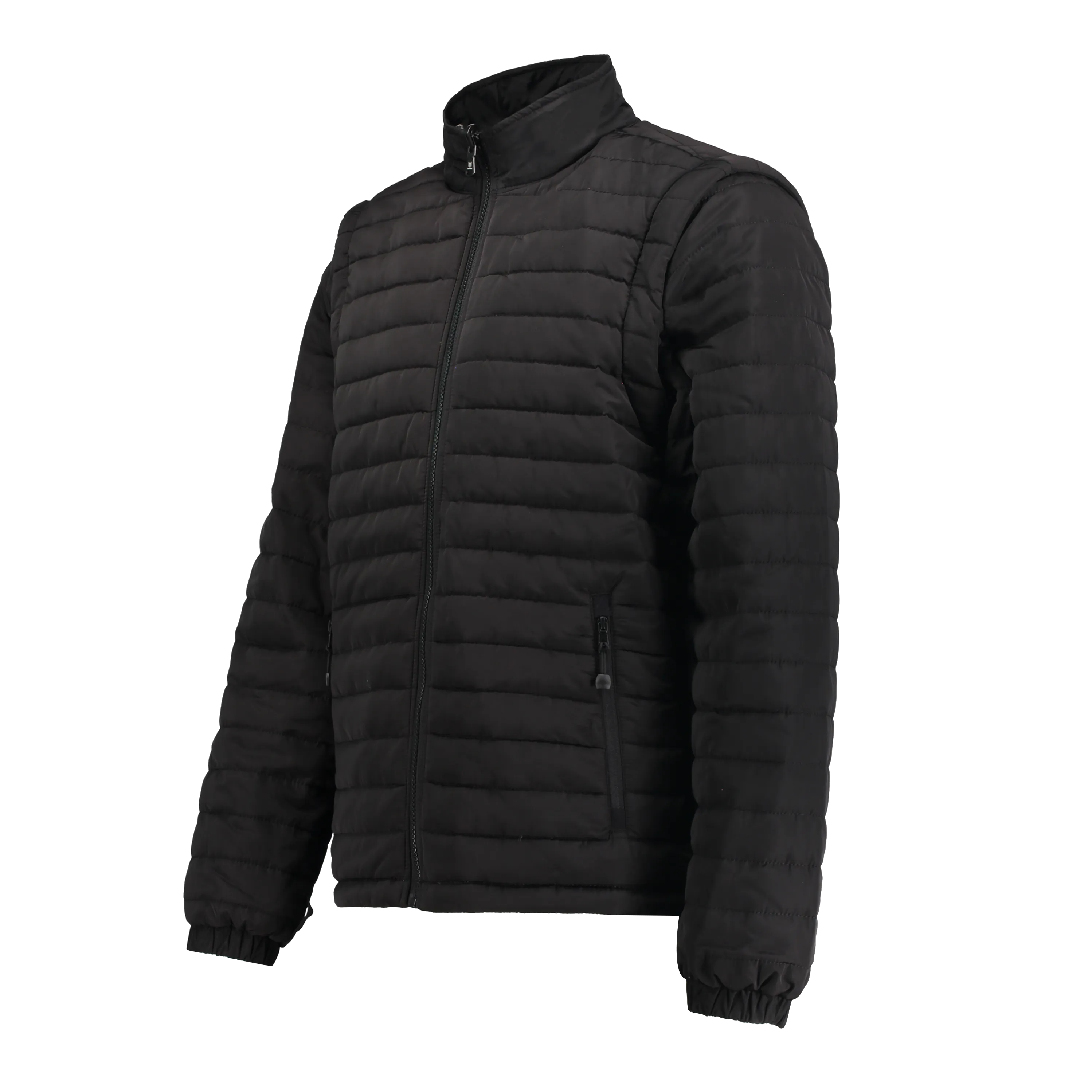 Marwin Sports Puffer Men's Jacket Removable Arms - Black