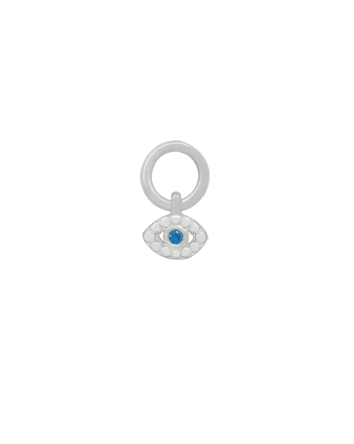 Mati Evil Eye Charm - Sterling Silver