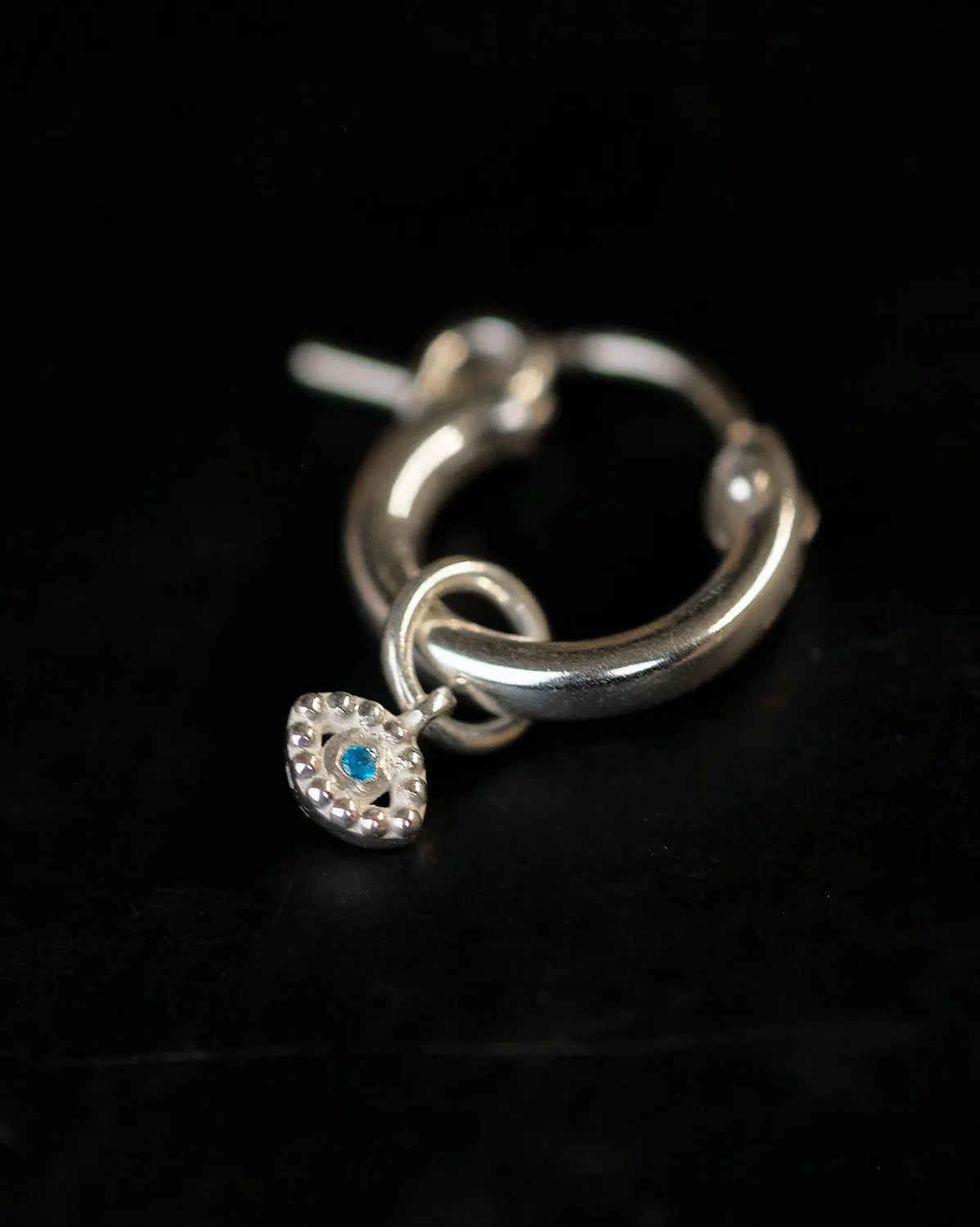 Mati Evil Eye Charm - Sterling Silver