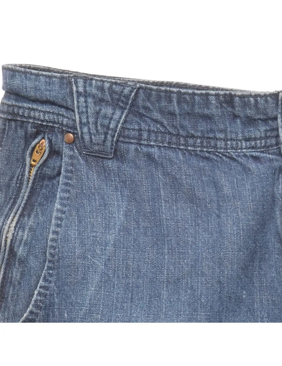 Medium Wash Wide Leg Jeans - W34 L28