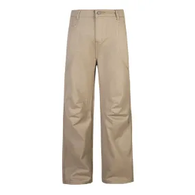 Men's Solid Color Straight Pleated Overalls