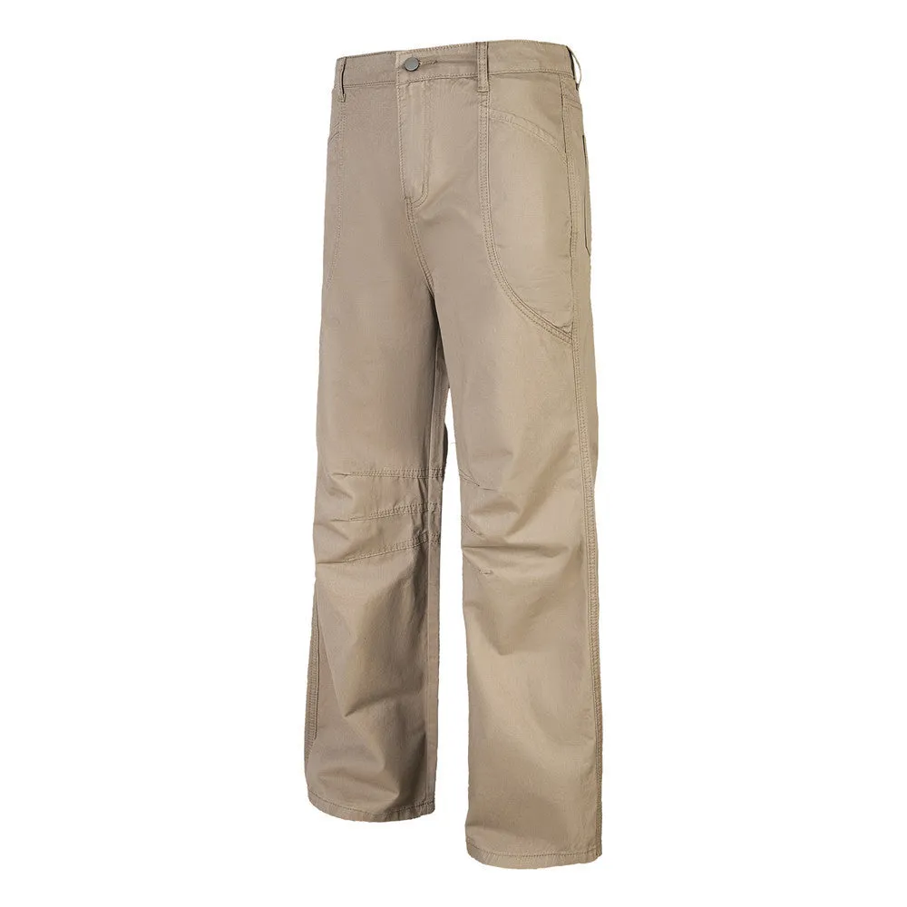 Men's Solid Color Straight Pleated Overalls