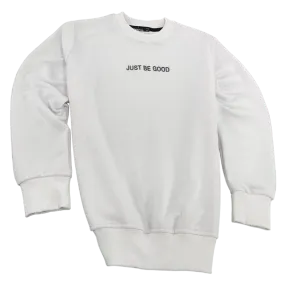 Men's White Sweatshirt lightweight Long Sleeves Fleece